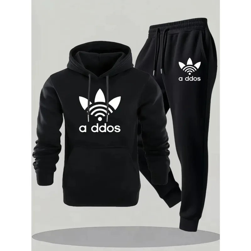 New Fall and Winter Fashionable Men's Suits. Popular Men's Printed, Comfortable and Breathable Clothing. Men's Hooded