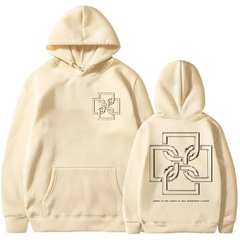 Rapper Duki Ameri Tour 2024 Hoodie Men Women Fashion Hip Hop Album Vintage Hooded Sweatshirts Oversized Fleece Hoodies Pullover