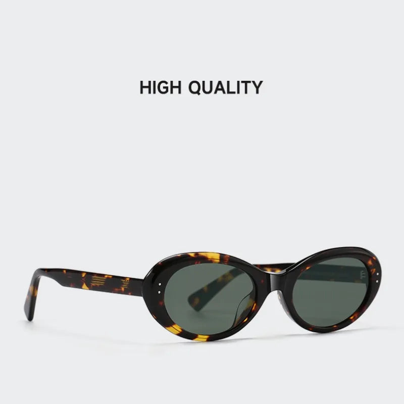 2026 Acetate Black Sunglasses Women Cat Eye Glasses Woman Oval UV400 Eyeglasses Men Most Popular Travel Outdooor Eyewear 147mm