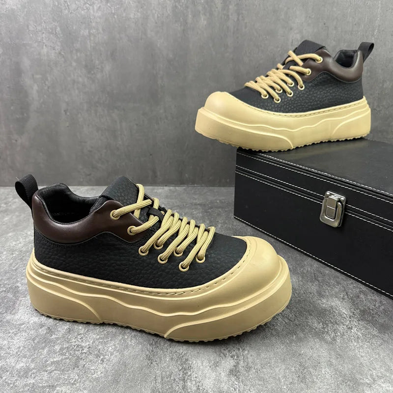 Winter Outdoor Leather Men Boots Ankle Boots Lightweight Couple Casual Boots Classic Handmade Boots Designer Women Work Boots
