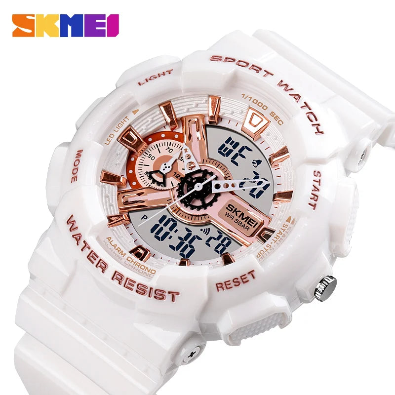 SKMEI 1688 LED Light Digital Electronic Watches Men Women Business Quartz Watch Waterproof Alarm Clock Wristwatch Horloges