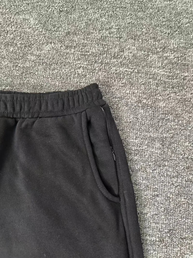 Men Women Couple Jogger Drawstring Pants Best Quality Cotton Trousers Simple Patch Embroidered Logo Stitching Mertra Sweatpants