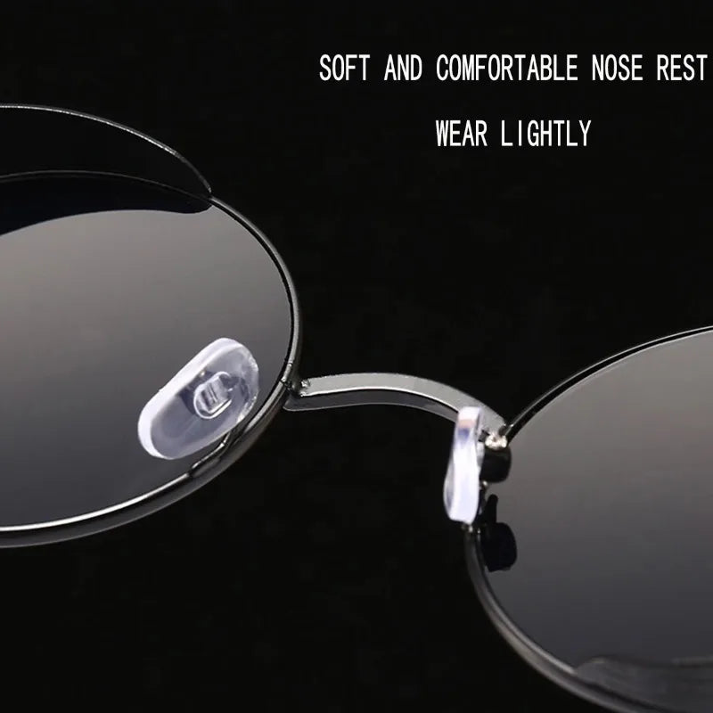 Retro Punk Sunglasses Round Anti Reflective Sun Glasses Men and Women Driving UV Protection Glasses UV400 Eyewear