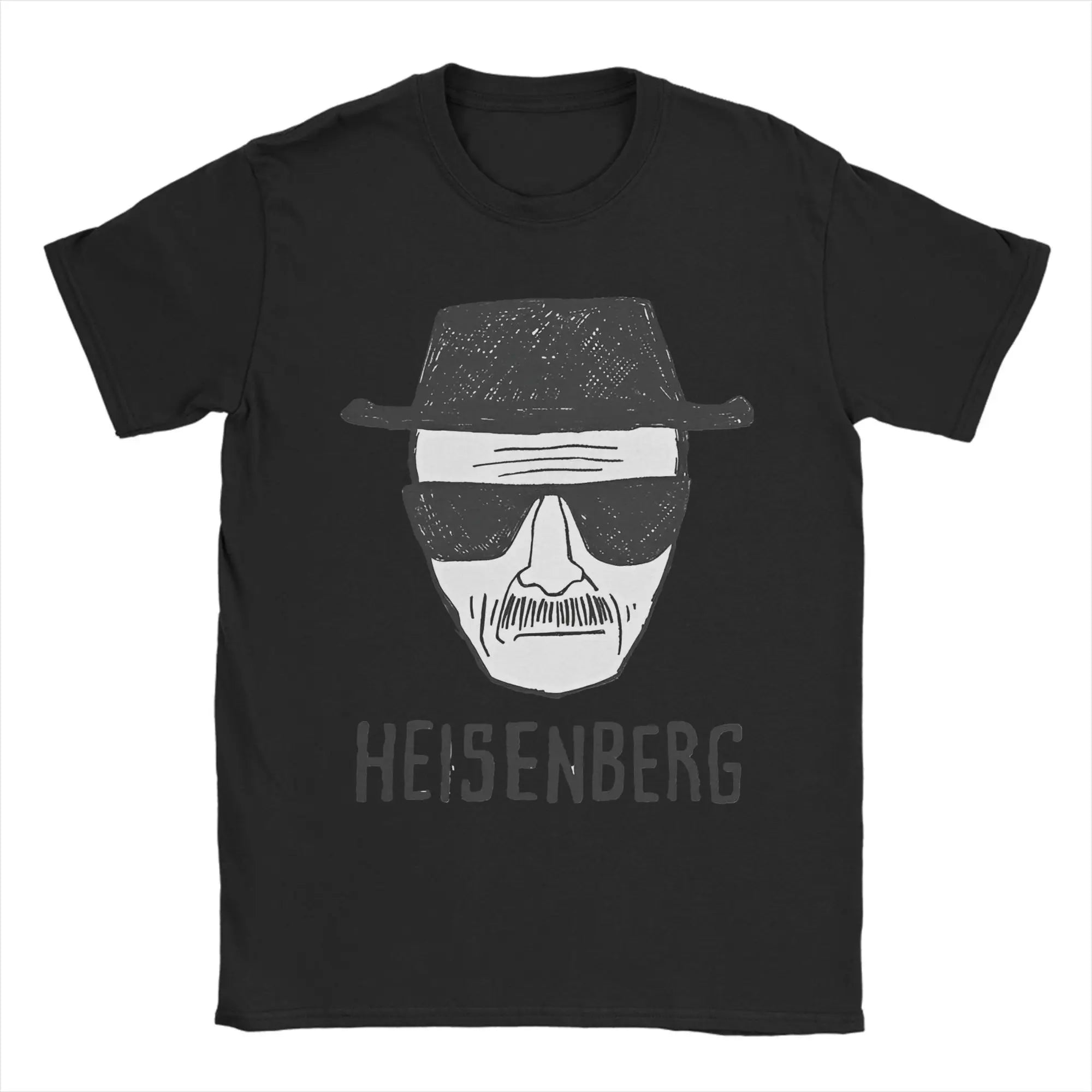 Breaking Bad  Heisenberg Drawing Merch Men Women T Shirt 100% Cotton Tee Printed  Tops T-shirt