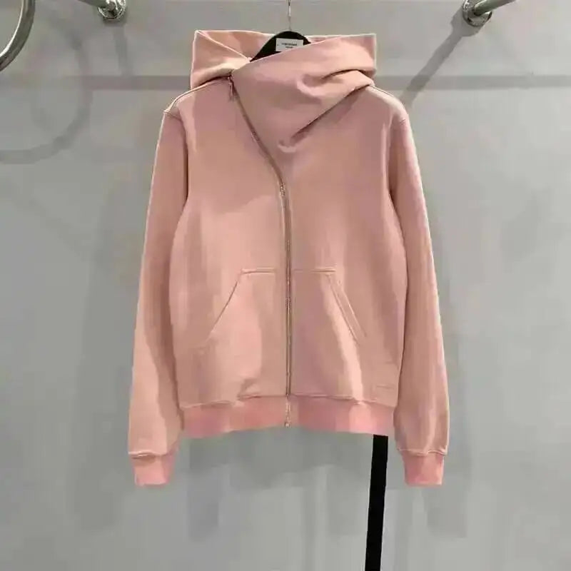HKSH Men's Tide Punk Dark Autumn Winter New RO Style Wizardry Zipper Women's Fashion Cotton Sweatshirt Chic Coats Hoodies HK0530