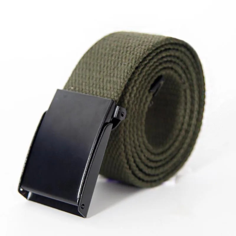 Men's Belt Fashion New Unisex Trousers Belt Women's Belt Canvas Belt Breathable Outdoor Tactical for Jeans Adjustable Waist Belt