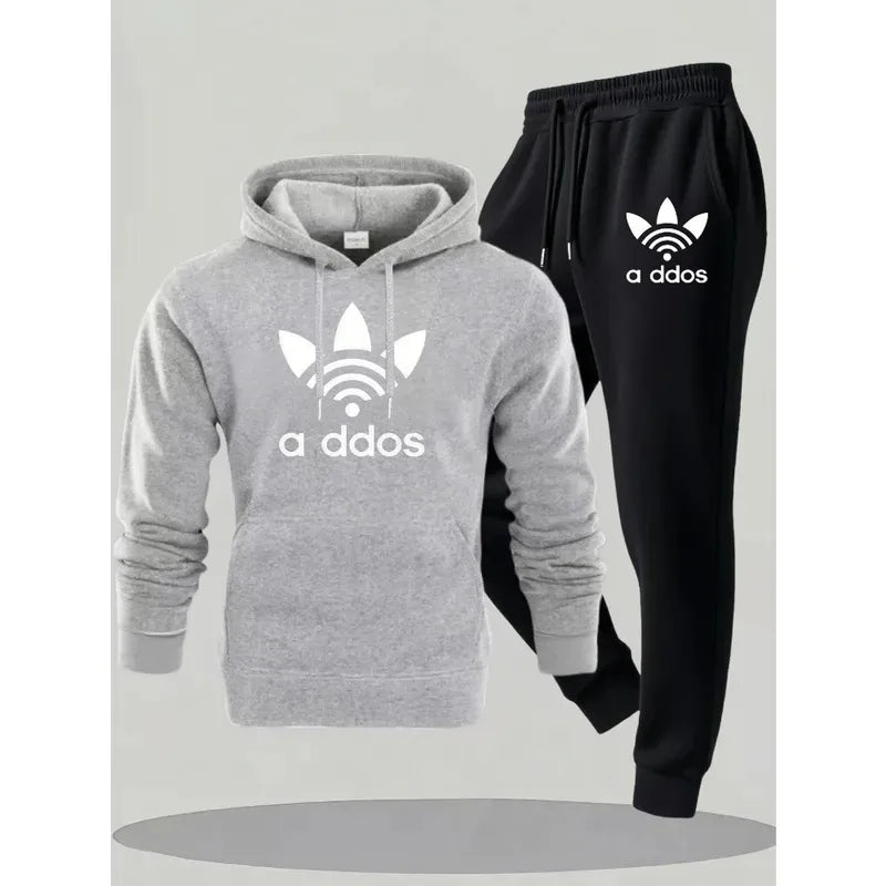 New Fall and Winter Fashionable Men's Suits. Popular Men's Printed, Comfortable and Breathable Clothing. Men's Hooded