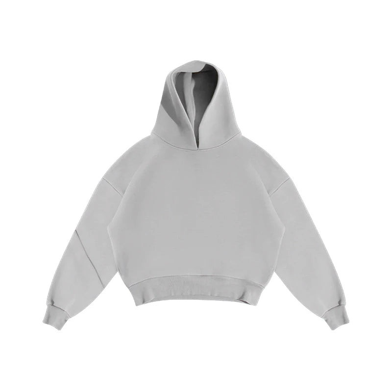 Hoodies Men Solid Color Autumn And Winter Gothic Casual Fashion Pullovers Loose Hip Hop Sweatshirt Long Sleeve Commuting Routine