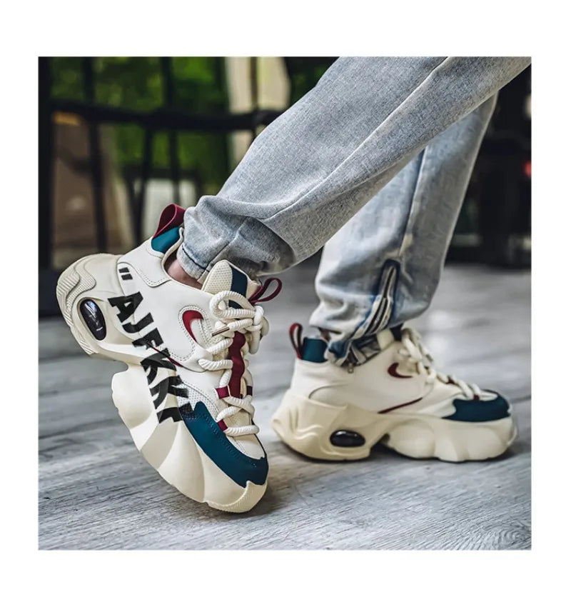 Sneakers for Men Fashion Versatile Men Comfortable Casual Shoes Thick-soled Height-increasing Men Shoes Tênis Zapatillas Deporte