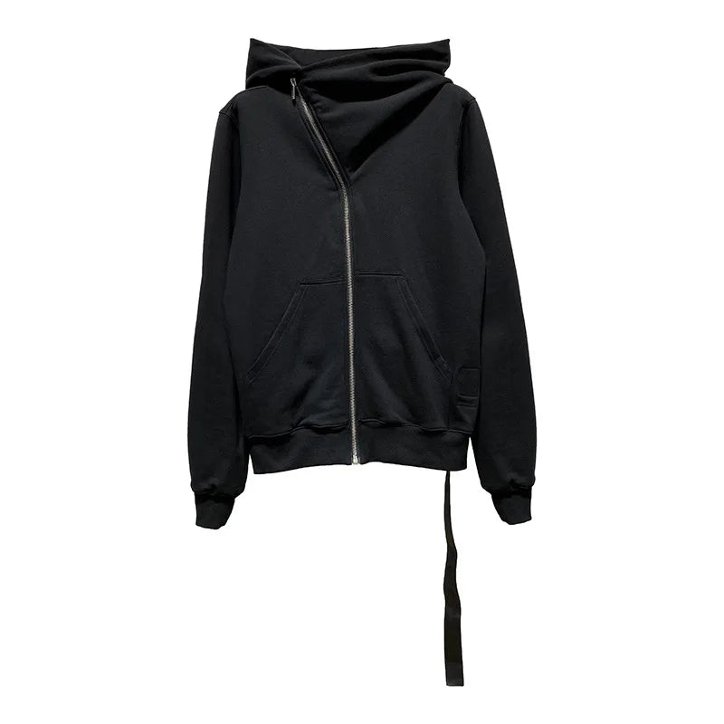 Owen Seak Men Hoodies Sweatshirts Gothic Men's Clothing Oversized Autumn High Street Hip Hop Women Black Zip Jacket