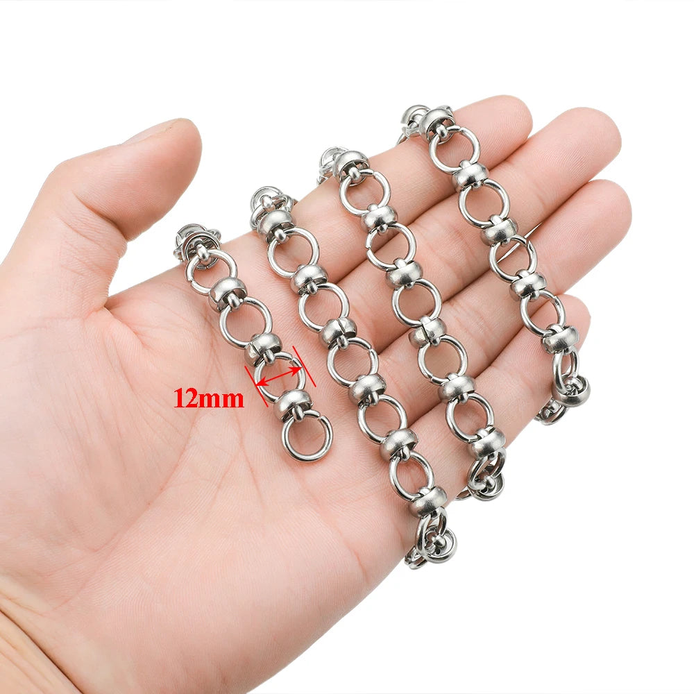1 Meter Stainless Steel 304 Chunky Knot Big Chains DIY Jewelry Making Accessories Hip Hop Necklaces Findings Bracelets Supplies