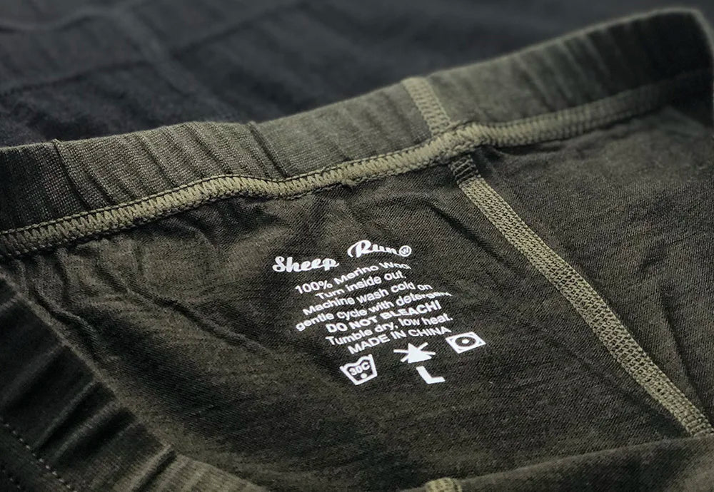 Men's 100% Merino Wool Boxer Briefs Outdoor Sports Long Leg Men Underwear Boxers Soft Breathable No Odor Man Boxershorts