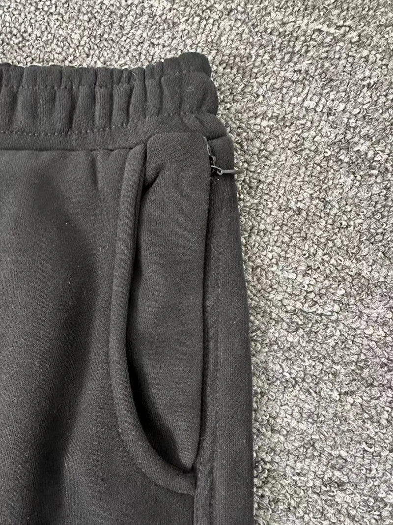 Men Women Couple Jogger Drawstring Pants Best Quality Cotton Trousers Simple Patch Embroidered Logo Stitching Mertra Sweatpants