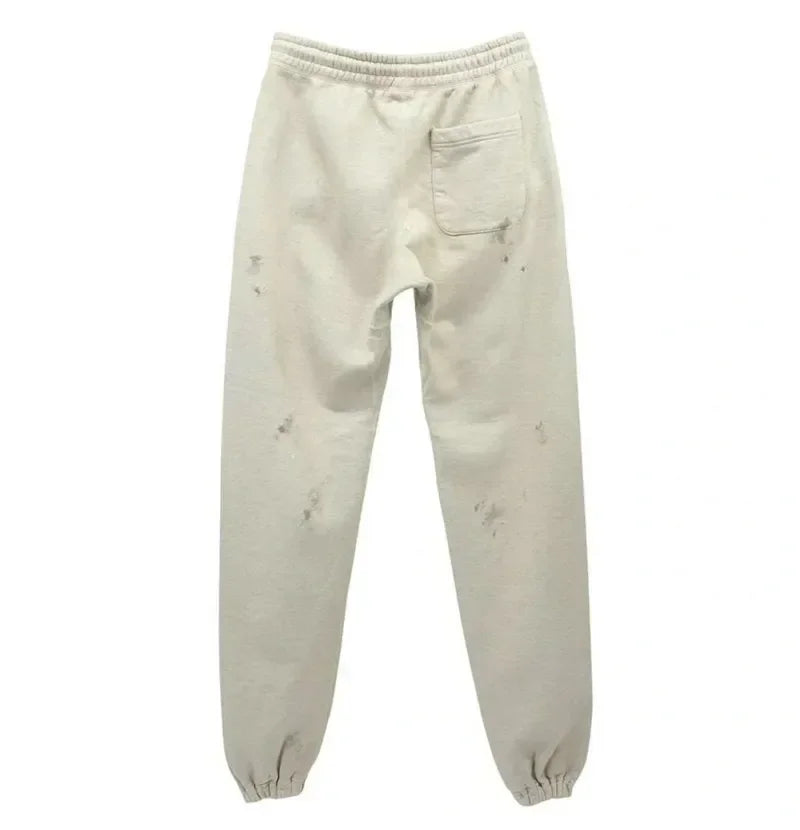 Sanskrit Printing Apricot Saint Sweatpants Men Women Jogger Drawstring Pants