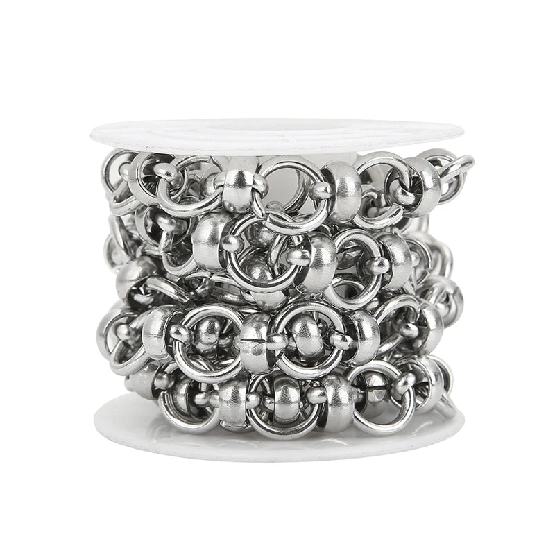 1 Meter Stainless Steel Oval Chunky Knot Chain Heavy Punk Necklaces Chains Handmade Bracelets DIY Jewelry Findings Making