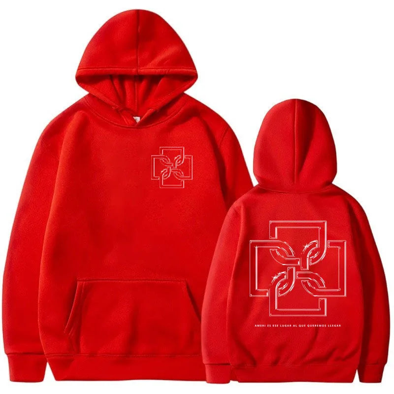 Rapper Duki Ameri Tour 2024 Hoodie Men Women Fashion Hip Hop Album Vintage Hooded Sweatshirts Oversized Fleece Hoodies Pullover