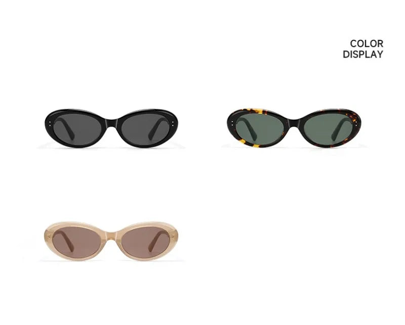 2026 Acetate Black Sunglasses Women Cat Eye Glasses Woman Oval UV400 Eyeglasses Men Most Popular Travel Outdooor Eyewear 147mm
