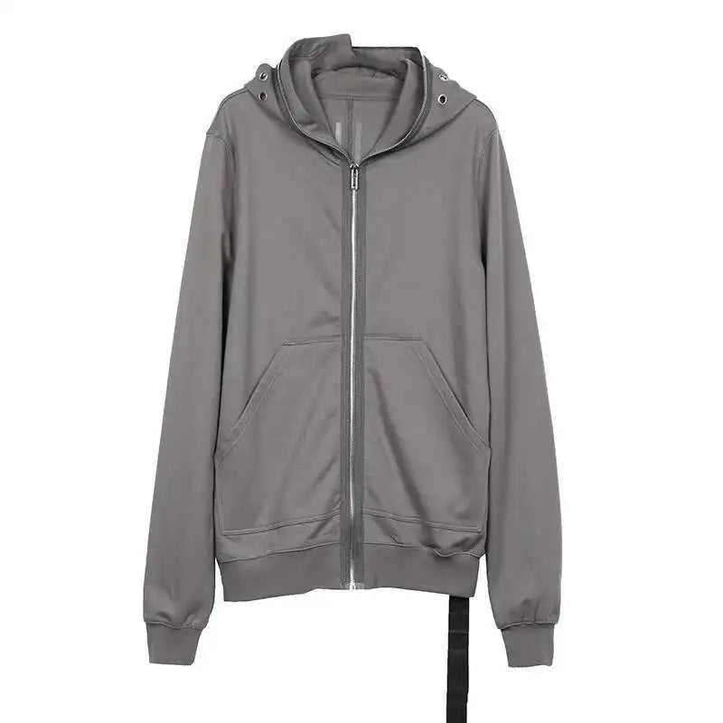 HKSH Spring Autumn New Men's RO Style Shark Hat Chic 4 Eyes Zipper Hooded Fashion Coat Dark Punk Hoodies Tide Sweatshirt HK0967