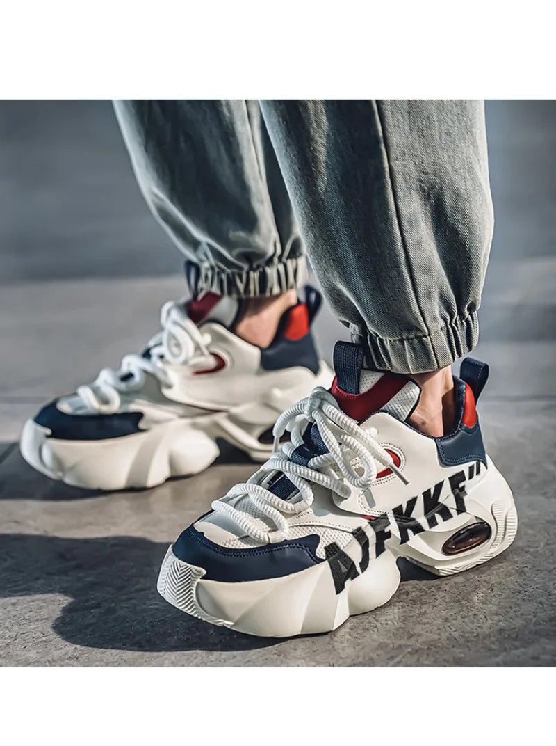 Sneakers for Men Fashion Versatile Men Comfortable Casual Shoes Thick-soled Height-increasing Men Shoes Tênis Zapatillas Deporte