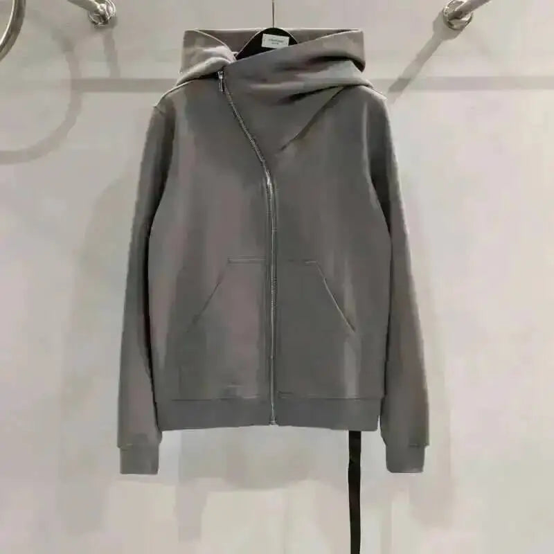 HKSH Men's Tide Punk Dark Autumn Winter New RO Style Wizardry Zipper Women's Fashion Cotton Sweatshirt Chic Coats Hoodies HK0530
