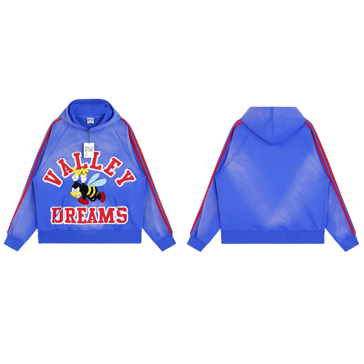New Fashion Autumn Graffiti Letter Print Terry Hooded Hoodies for Men and Women Pullover Hip Hop Loose Cotton Sweatshirts