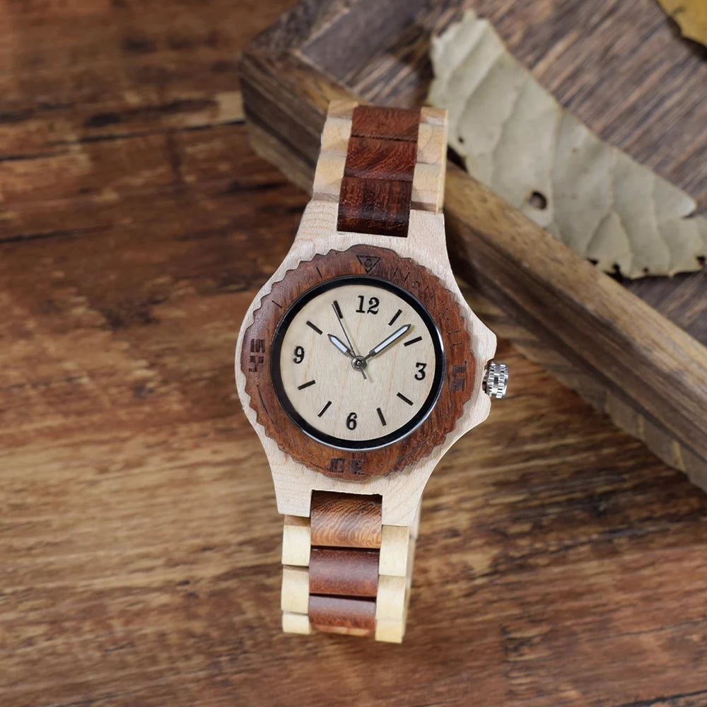 Wooden Watches  Natural Handmade Wood Watch with Gift For Women