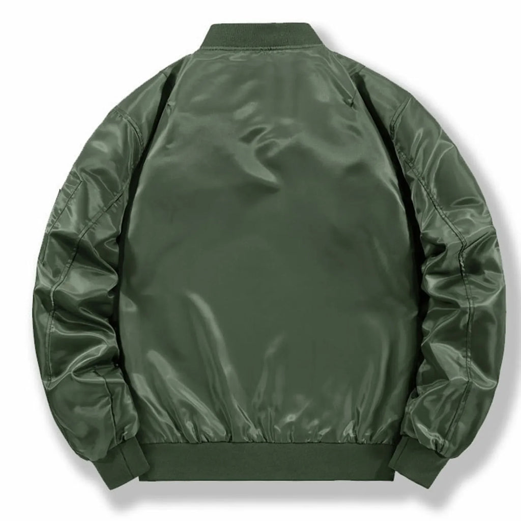 Mens Bomber Jacket  New Spring Autumn Male Baseball Jackets Pilot Men Outwear Army Green Coat Zipper Men'S Tactical Uniform
