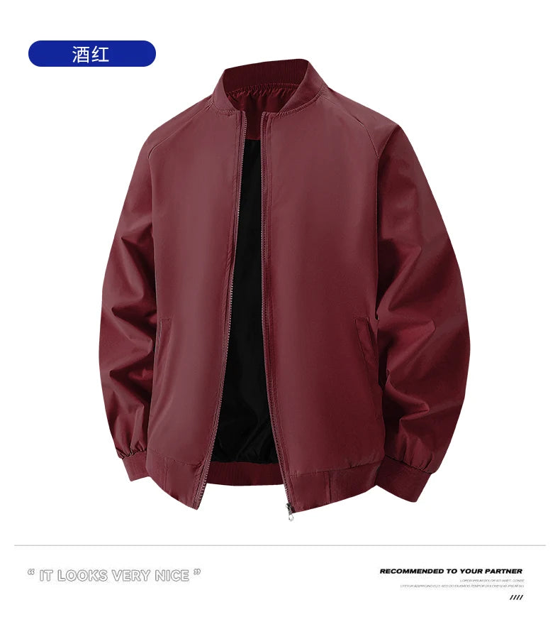 Mens Jacket Spring Autumn Outdoor Sports Casual Coats Men Waterproof Breathable Men Clothing Bomber Jacket Men Varsity Jacket