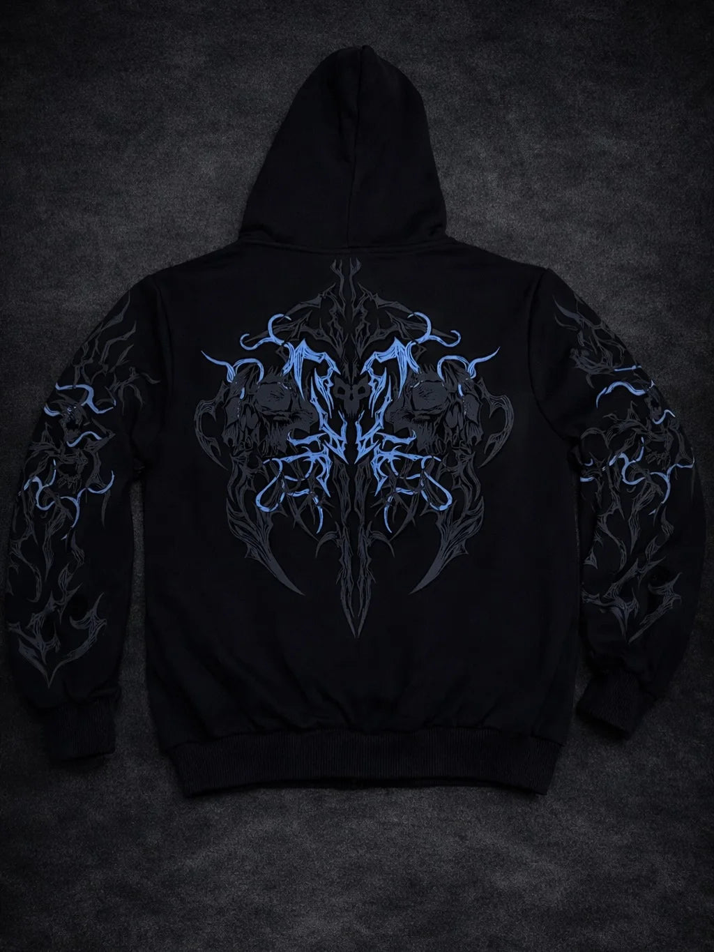 Men Women Y2K Gothic Grunge Hoodie Vintage Distressed Art Graphic Sweatshirt Oversize Streetwear Hip Hop Darkwear Pullover US