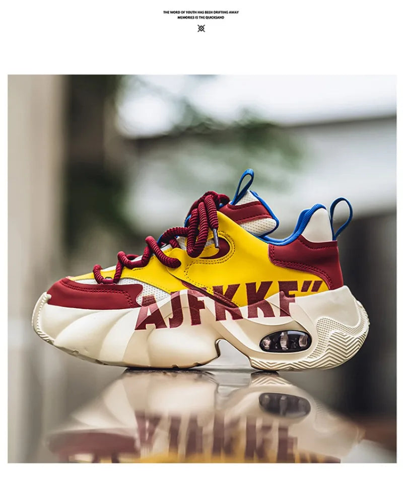 Sneakers for Men Fashion Versatile Men Comfortable Casual Shoes Thick-soled Height-increasing Men Shoes Tênis Zapatillas Deporte
