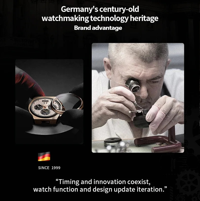BONEST GATTI Carbon Fiber Case Men Automatic Movement Wristwatch Skeleton Warrior Sapphire Glass Mechanical Watches for Men 2025