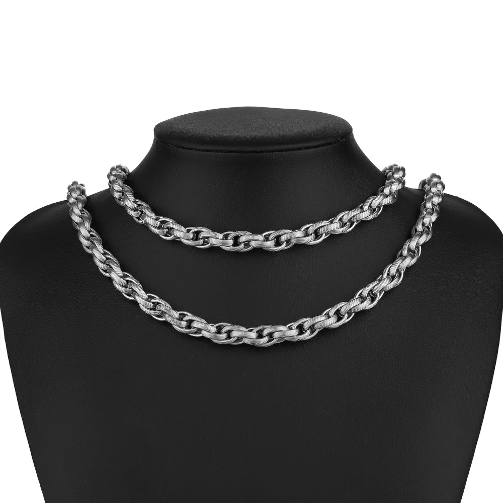 1 Meter Stainless Steel 304 Chunky Knot Big Chains DIY Jewelry Making Accessories Hip Hop Necklaces Findings Bracelets Supplies