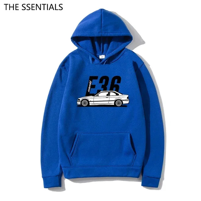 Classic E30 E46 E92 F80 M3 E36 Hoodies Fashion Men Graphic Initial D Hoodie Unisex Hip Hop Pullover Sweatshirt Car Graphic Hoody