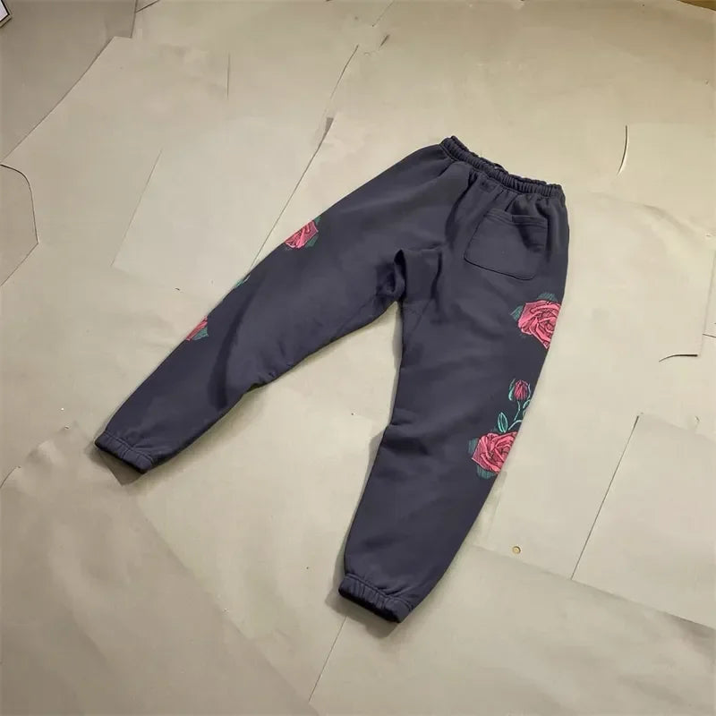 Sanskrit Printing Apricot Saint Sweatpants Men Women Jogger Drawstring Pants