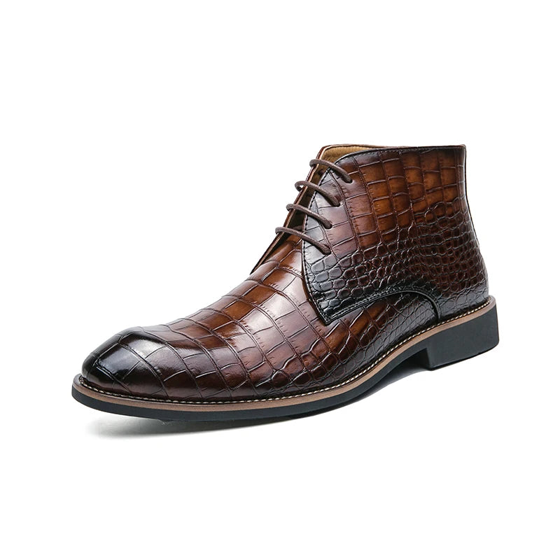 Mens Leather Designer Handmade Winter Spring Luxury Wedding Boots for Men Casual Chelsea Dress Business Formal Shoes Footwear