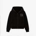 Olive Green Embroidered Zip Hoodie & Pants Set Men Streetwear Trendy Loose Casual 2-Piece Tracksuit New 2025 Fashion