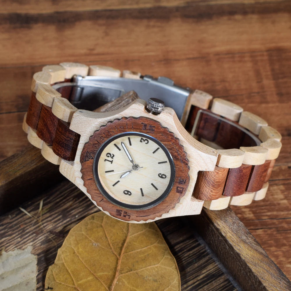 Wooden Watches  Natural Handmade Wood Watch with Gift For Women