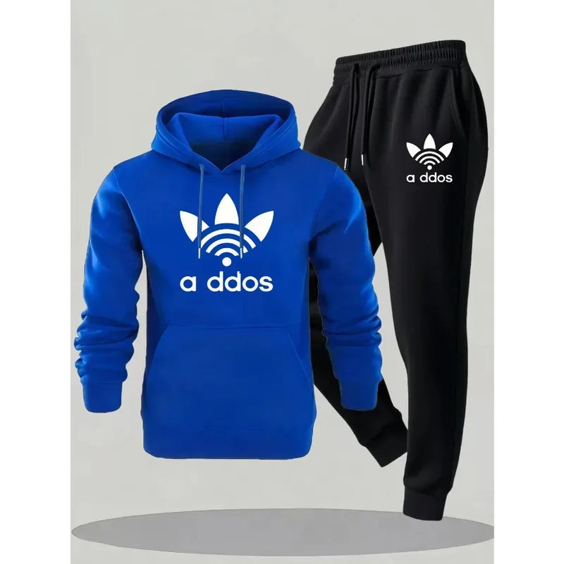 New Fall and Winter Fashionable Men's Suits. Popular Men's Printed, Comfortable and Breathable Clothing. Men's Hooded