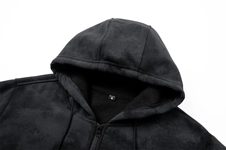 Man Hoodie Autumn European-Size Jacket Hooded Sweatshirt Men'S Spring And Autumn Top Women'S Bag Fishing Blouse Zip-Up