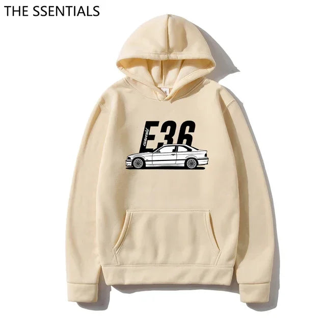 Classic E30 E46 E92 F80 M3 E36 Hoodies Fashion Men Graphic Initial D Hoodie Unisex Hip Hop Pullover Sweatshirt Car Graphic Hoody