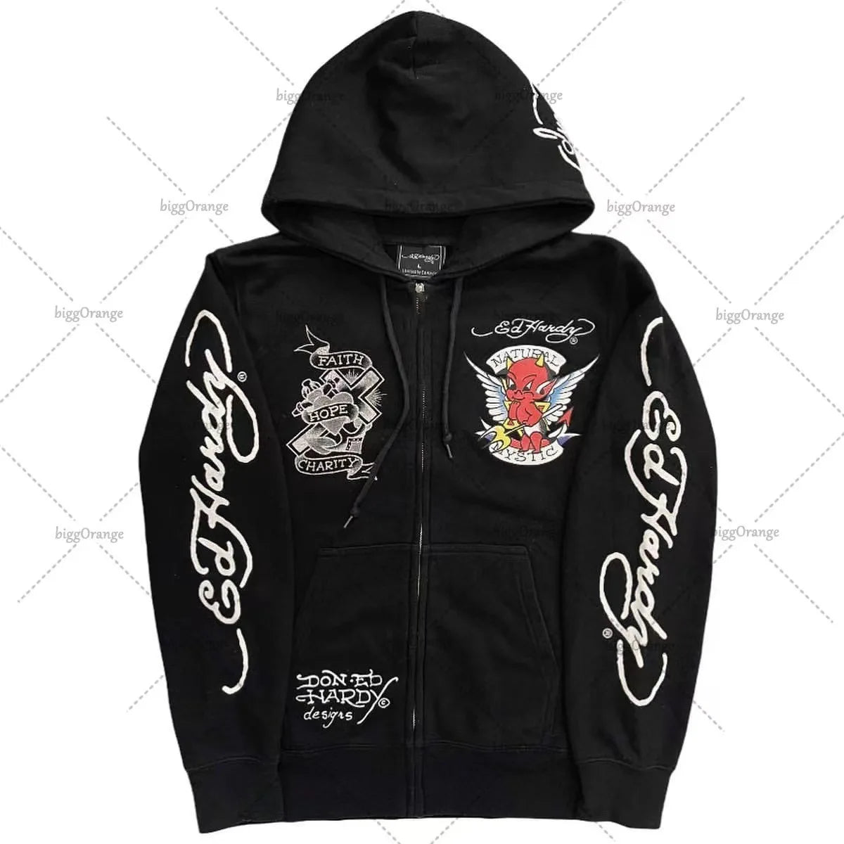 American Gothic Ro Skull Bones Oversized Hoodie Y2K Hip Hop Sle Streetwear No Brand Svel Other Material 00%