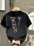 2026 Summer Men's Short-Sleeved Fashion New Product - Multi-purpose Cool Youthful Casual Round-neck Fun Print Cotton T-Shirt Top