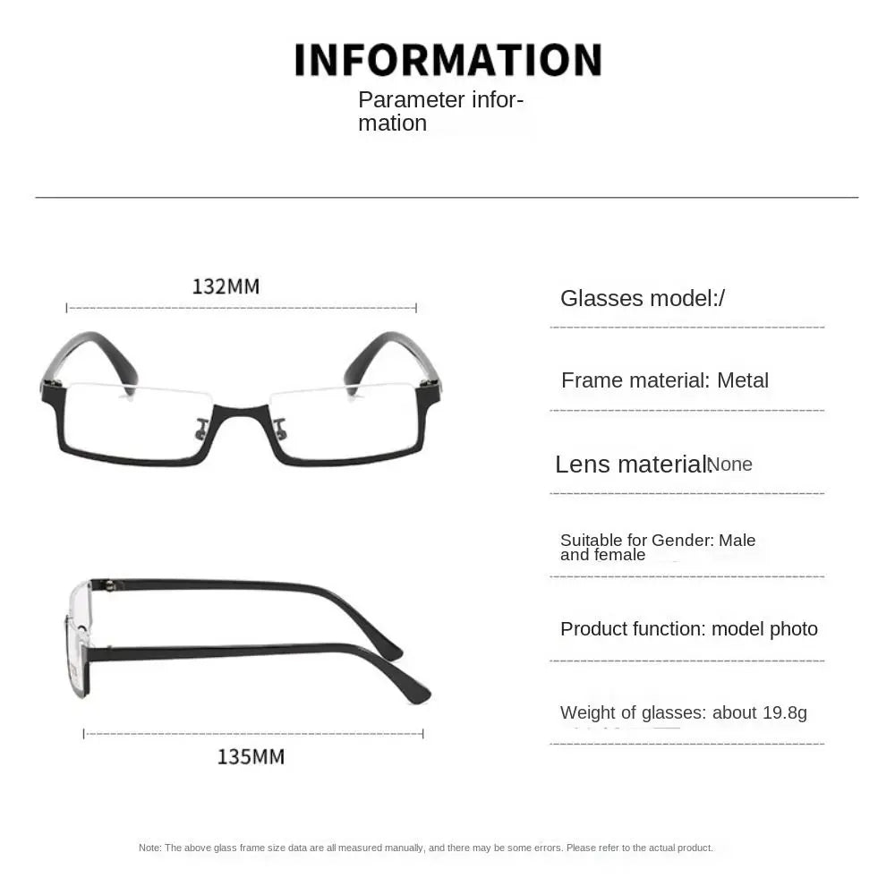 Classic Blue Ray Blocking Anti-Blue Light Glasses Eye Protection Metal Computer Goggles Ultralight Square Eyeglasses Men Women