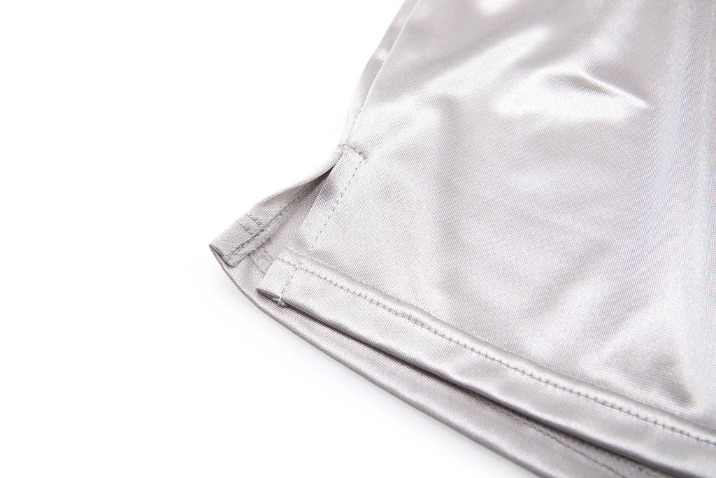 Men's Summer Silk Satin Solid Color Loungewear Shorts Casual Loose Home Pajamas Sleep Soft Bottoms Boxer Cool And Comfortable
