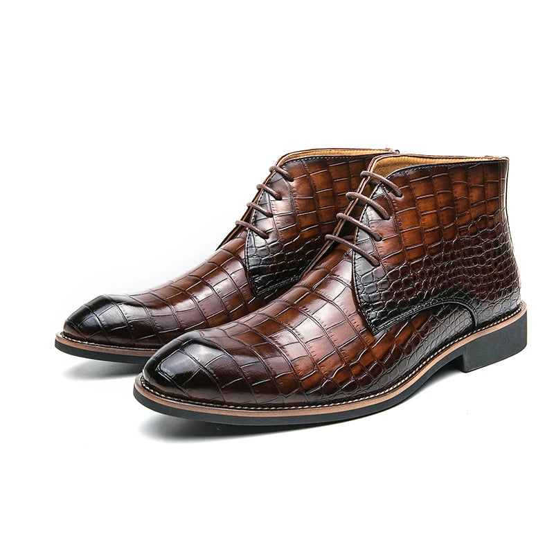 Mens Leather Designer Handmade Winter Spring Luxury Wedding Boots for Men Casual Chelsea Dress Business Formal Shoes Footwear