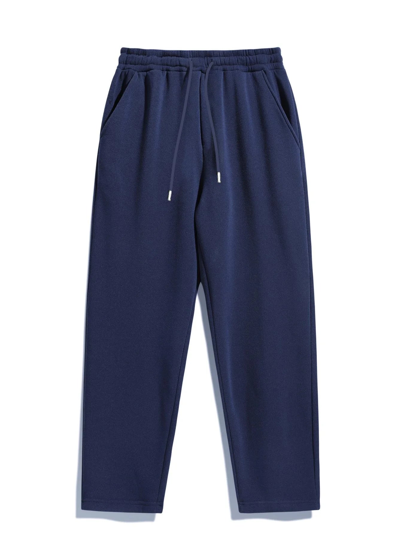 2026 New Cross-Border Autumn/Winter Cargo Pants, Solid Color, High Waist, Slimming Design, Pockets, Straight Leg, Wide Leg, Loos