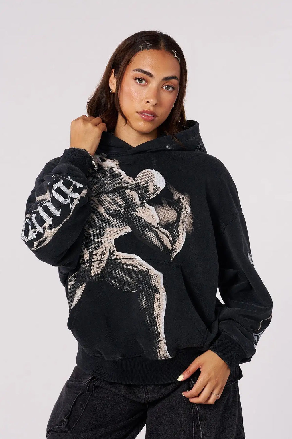 Attack on Titan Graphic Hoodies Men Grunge Streetwear Sweatshirt Tops Oversized Hoodie Gothic 2000s Harajuku Y2k Men Clothing