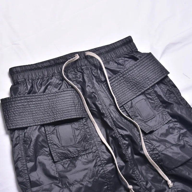 HKSH Spring Summer New Thin Knee Length Pants Youth High Street Fashion Shorts Men Ins Tide Chic Dark Niche Design Capris HK0825