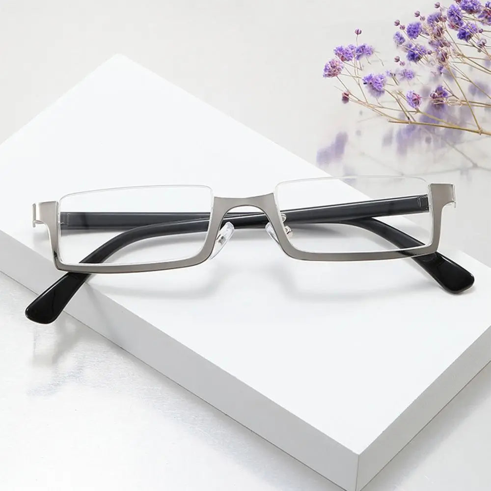 Classic Blue Ray Blocking Anti-Blue Light Glasses Eye Protection Metal Computer Goggles Ultralight Square Eyeglasses Men Women