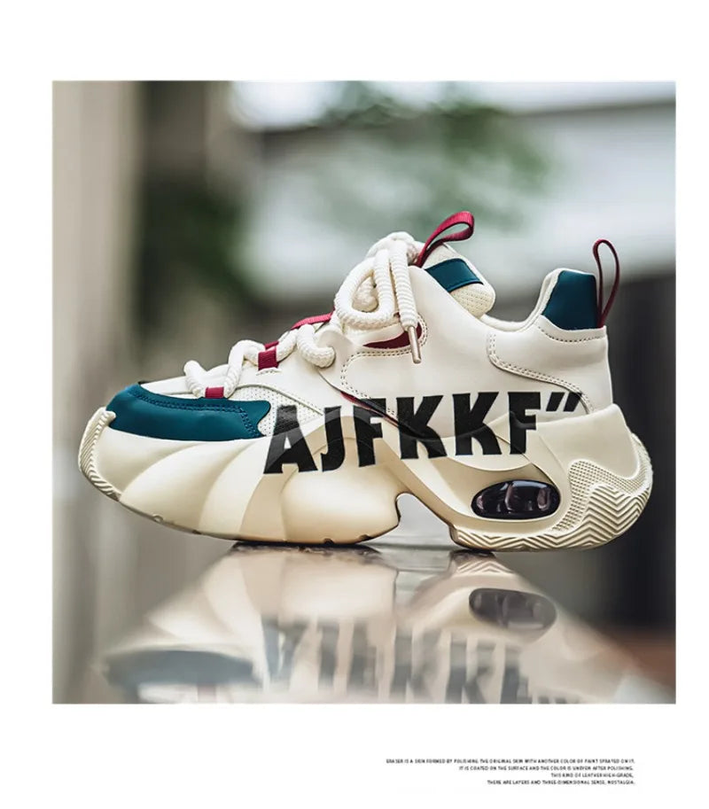 Sneakers for Men Fashion Versatile Men Comfortable Casual Shoes Thick-soled Height-increasing Men Shoes Tênis Zapatillas Deporte